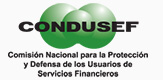 Logotipo de la Comisión Nacional para la Protección y Defensa de los Usuarios de Servicios Financieros (CONDUSEF)